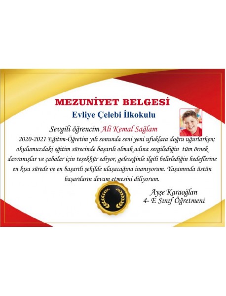 Mezuniyet Belgesi 4